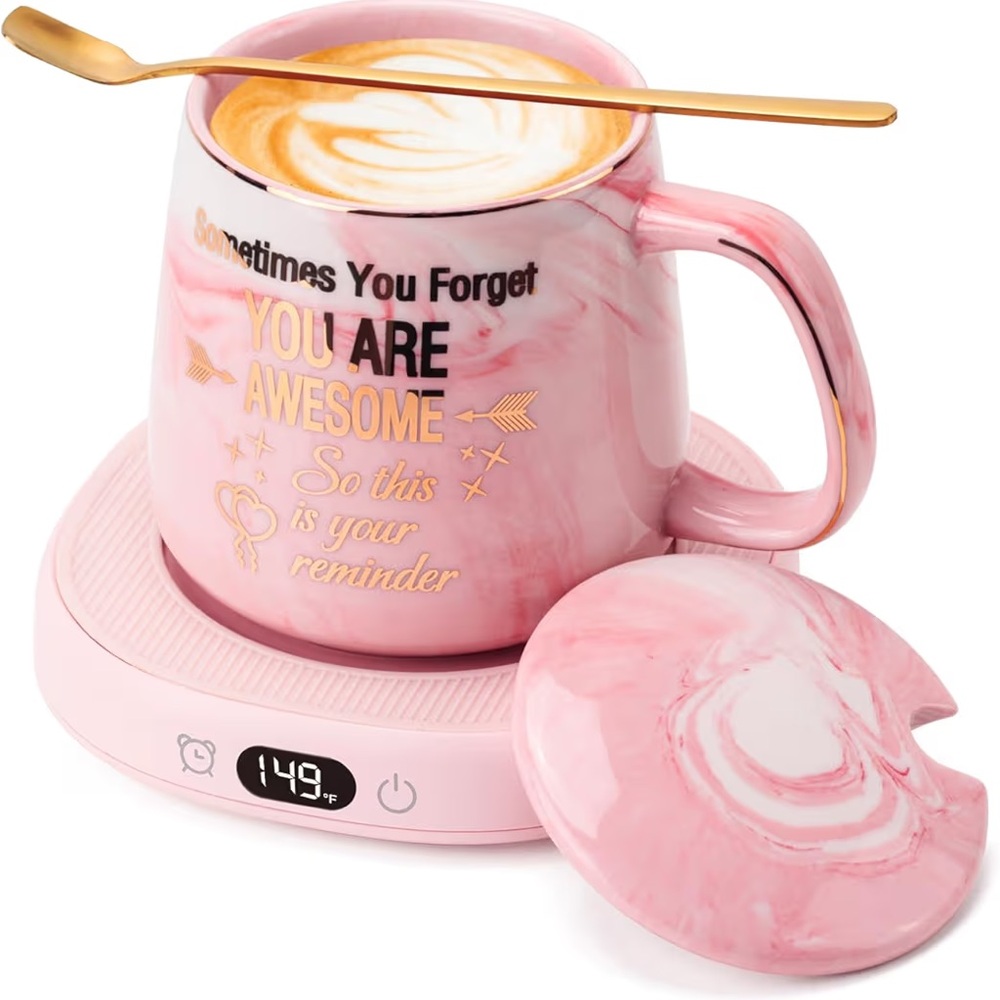 Smart Mug Warmer in Pink